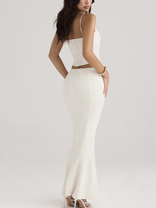 Bridal Corset Two Piece, Bridal Party Dress