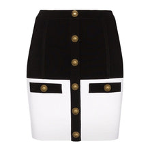 Load image into Gallery viewer, Timeless, Monochrome Mini Skirt