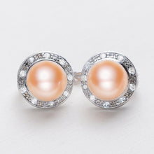 Load image into Gallery viewer, Natural Strong Freshwater Genuine Pearl Earrings In S925 Silver